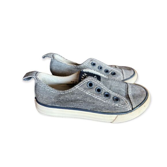 Toddler Boys H&M Laceless Marled Surfer Sneakers Slip On Casual Shoes - Sz 8 - Picture 1 of 1